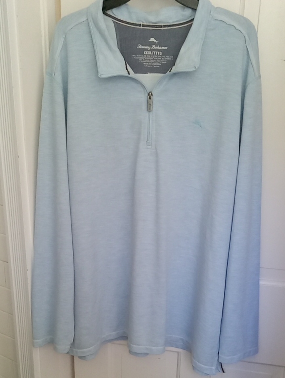 Tommy Bahama Coasta Vera Half Zip Pullover Blue 3XL ST226189 Coastal Resort Wear